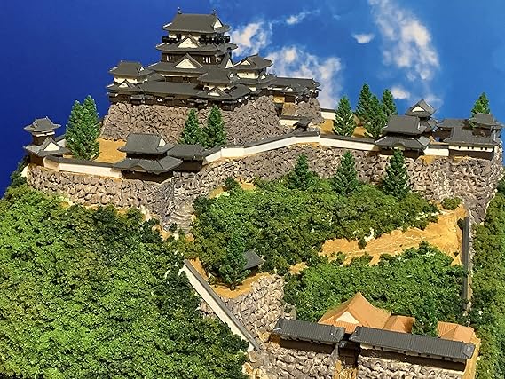 お値下げ中☆マオジェル　マオ旅☆沖縄☆四国☆関西　3個セット♡ ☆完成品 備中松山城 ケース付き 日本100名城068 お城 模型